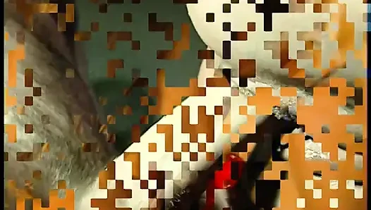 Nasty whores in latex enjoy floor fucking and orgy with big hall owners