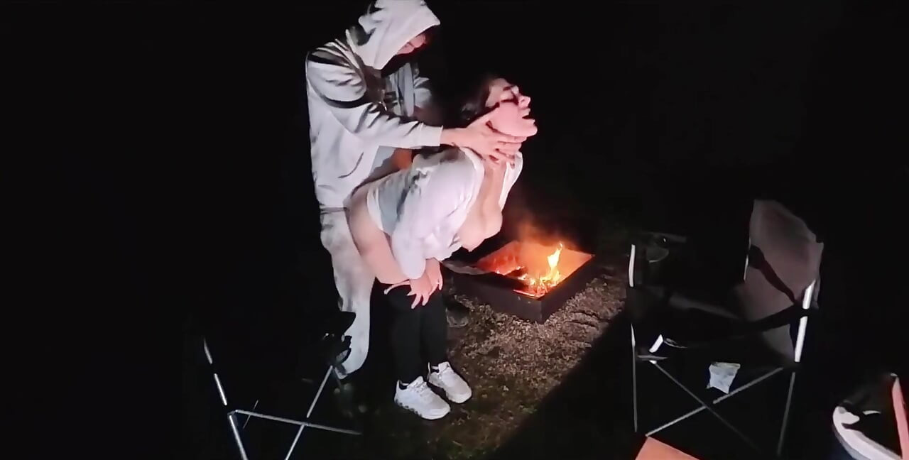 Wife Bent Over and Used Outside at Camp Trying to Get Caught