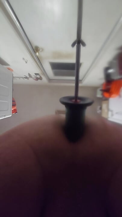 Garage Play with fuck machine