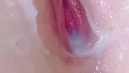 Curious Stepsister Was Caught Masturbating And Filled Her Pussy With Cum