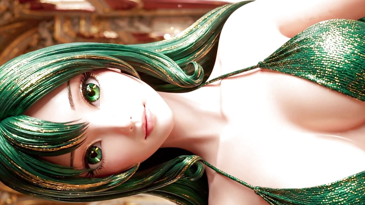 The Joy of Beautiful Girls Presenting Sheer Fashion: Radiant Jewels 3D Anime AI-Generated