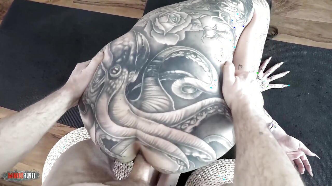 Lexy Karma Tattooed French MILF Sucks and Fucks Hard in Yoga Spandex
