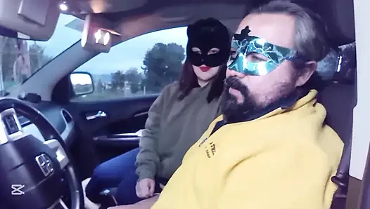 Arabada yüze tokat atma