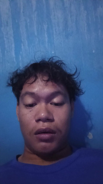 Teenager doing sangean expression