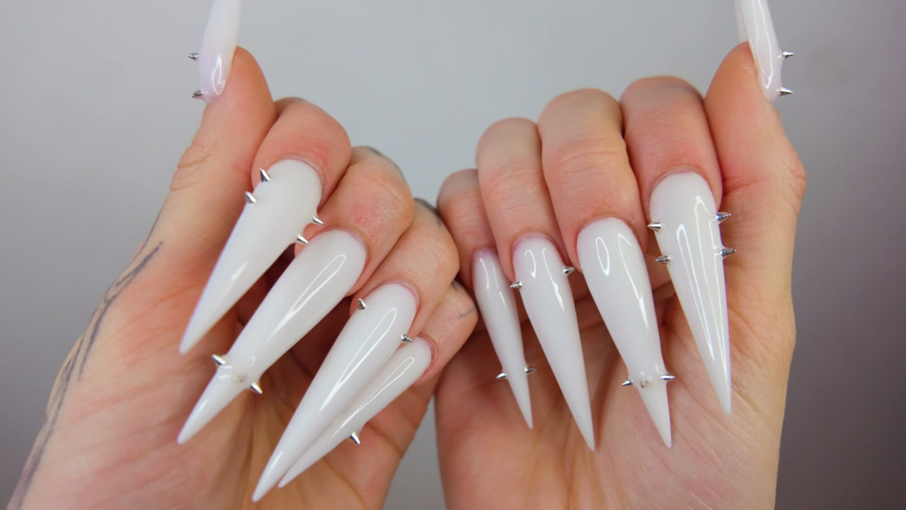 Extreme Long Fingernails Close Up JOI