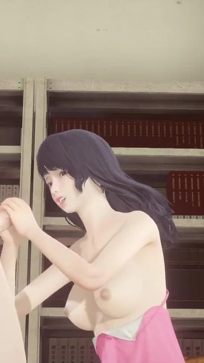Memorable moment from "Hentai Uncensored - Futanari cum in Shoko's face in library"