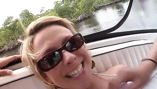 She's invited on board by two lesbians with naughty purposes