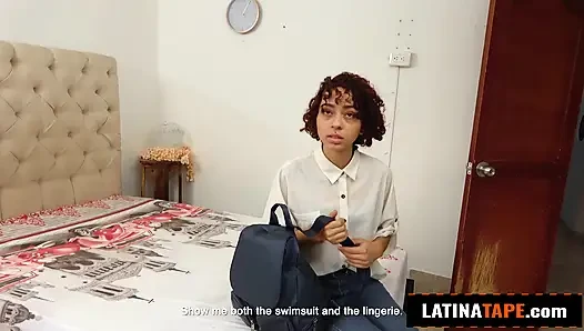 This PETITE LATINA TEEN thought special treatment meant flowers... she got her ass wrecked instead
