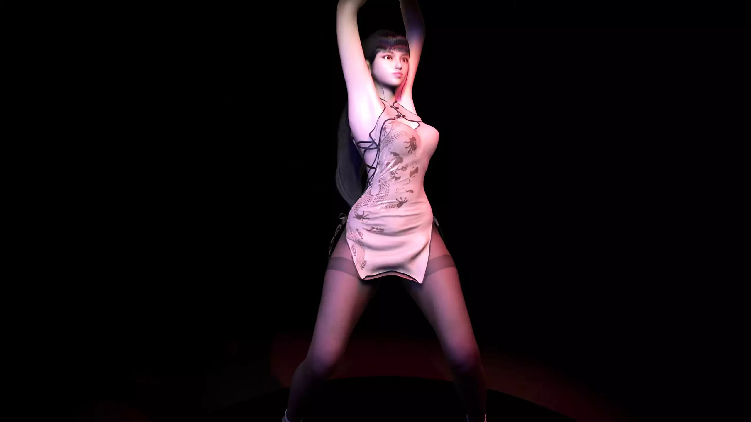 Stellar Blade Eve hip hop dance en vestido - completo