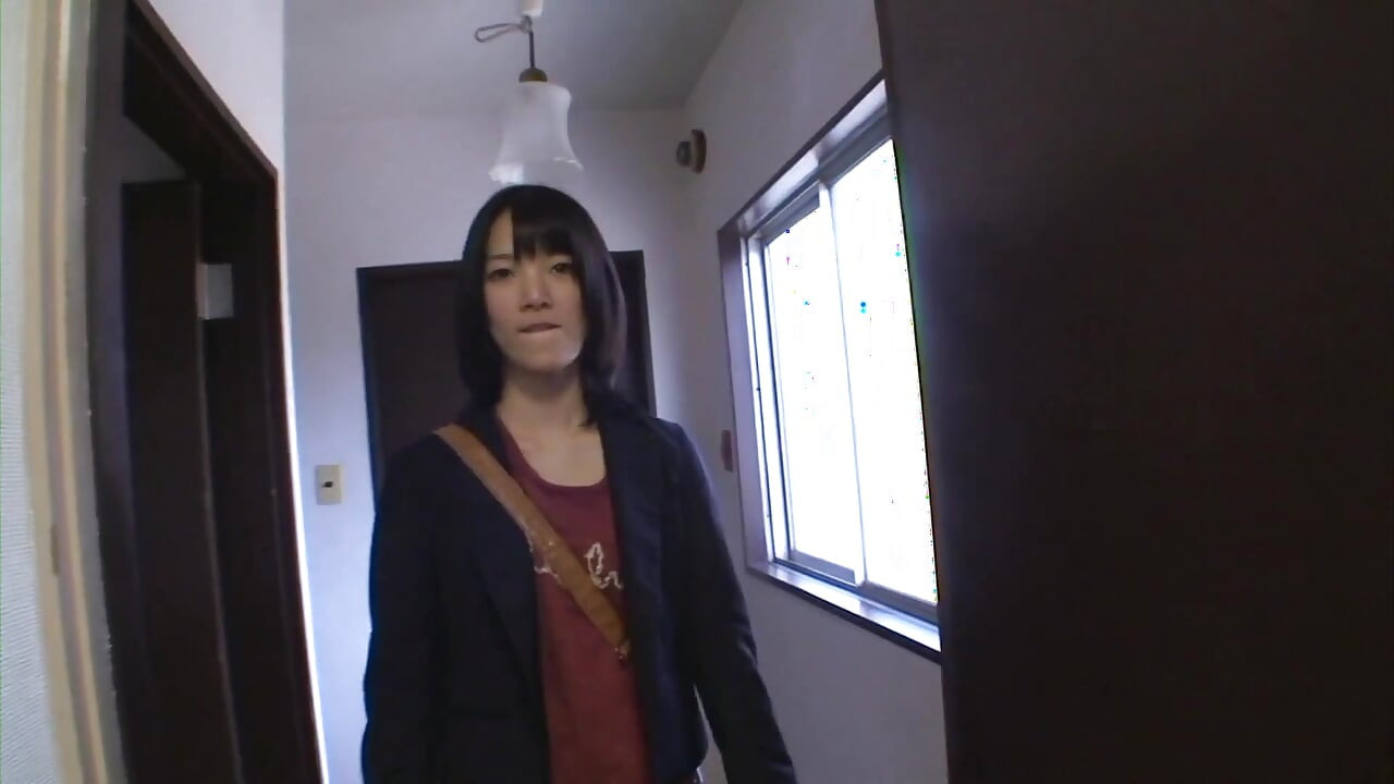 Japanese teen leans back for vibrators and cock