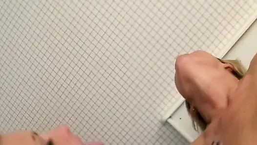 Blonde Devours Cock and Fingers Gaping Ass