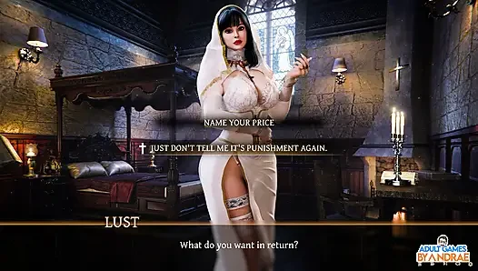 Sisters in Sin Gameplay Part 14 - Rebecca Holds the Key Inside Her Pussy