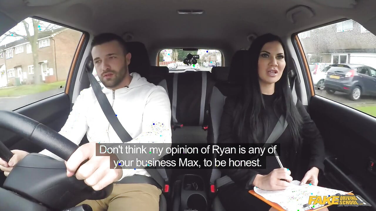 Fake Driving School - Big Tit Hot Brunette Jasmine Jae Flashes Max in a Car & Pulls Him for Doggystyle Sex