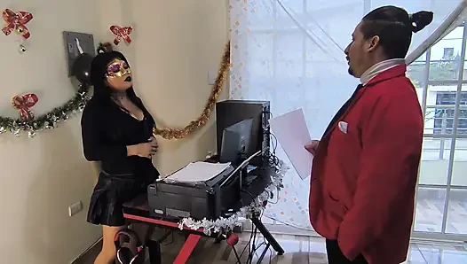 While The Boss Was Away, The High Executive Came To Play... Office Seduction)