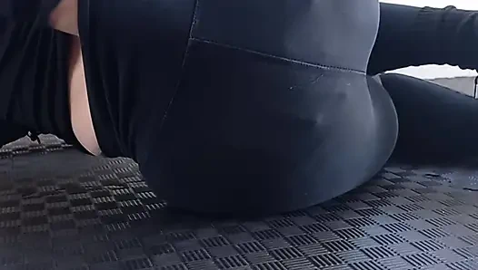 Mom spread pussy and ass