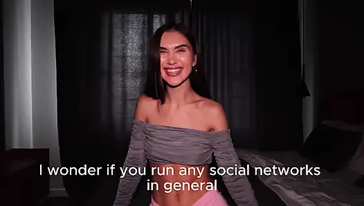 European Model Agreed to a Live Broadcast, Hot Sex, and a Short Interview