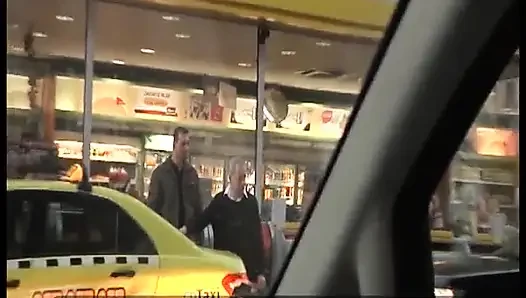 Taxi Driver Fucks His Passengers - Horny German Cabbie Pounds Sexy Guests Raw in the Backseat