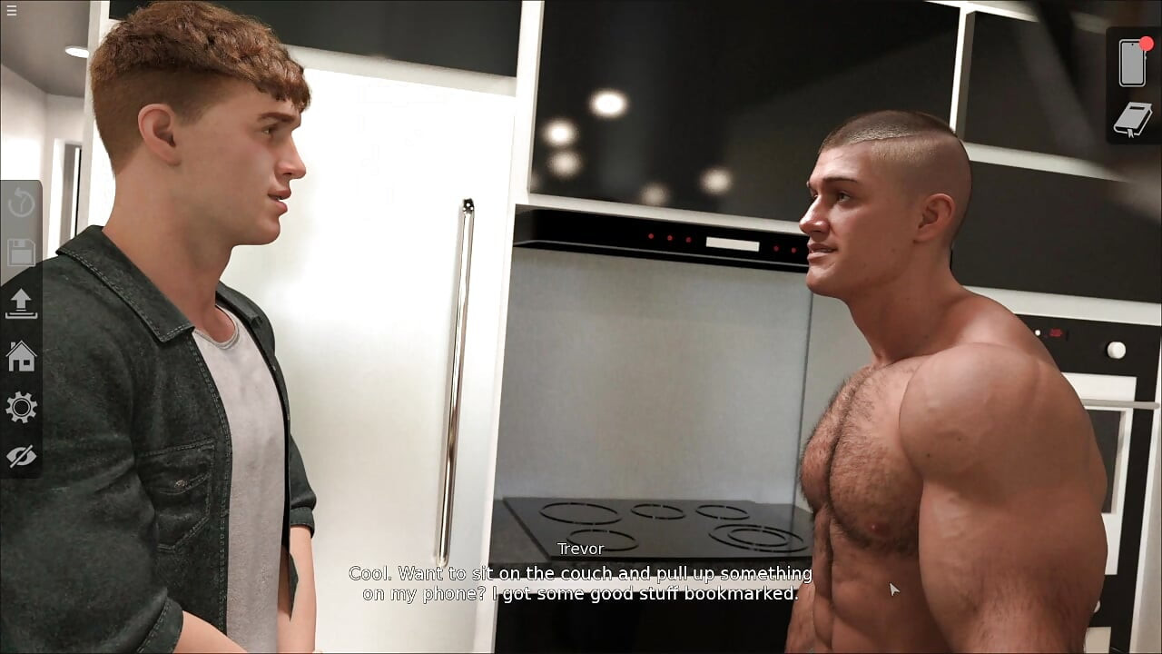 Muscular Plumber Gay Seduce Handsome Sam While Watching Porn Together