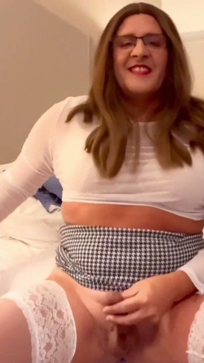 Sissy Dressed Up And Playing With My Cock | Clip 2