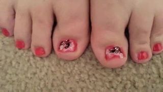 Lateshay sexy rode teennagels