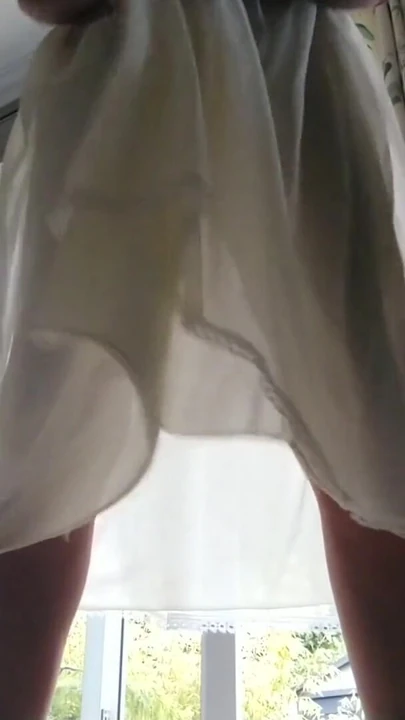 Unforgettable moment from "I just love the feel of sexy soft nylon in the morning"