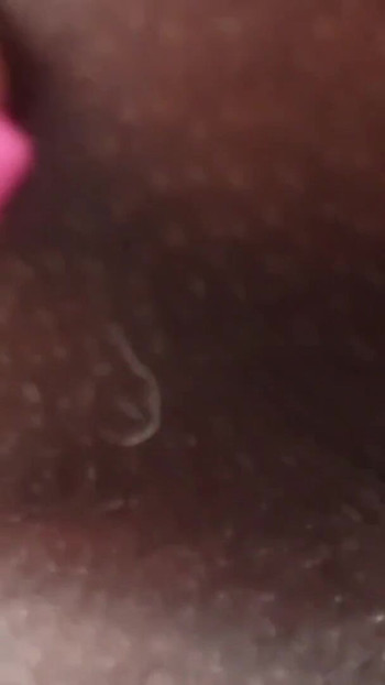 Unforgettable moment from "Rubbing the cutest black pussy till is soaking wet then fucking the black milf"