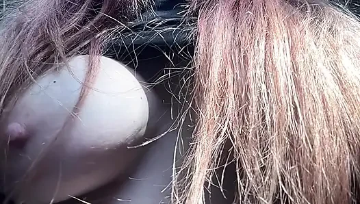 Italian Big tits Milf Artemisia Love hot solo big boobs bouncing outdoor