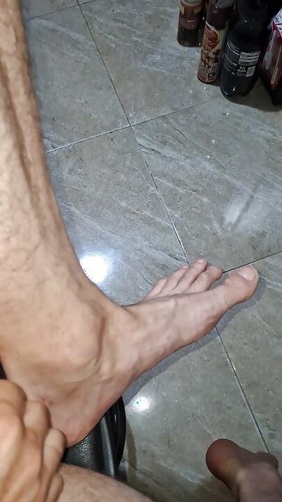 Masturbation on stool kitchen cumshot on ankle foot.