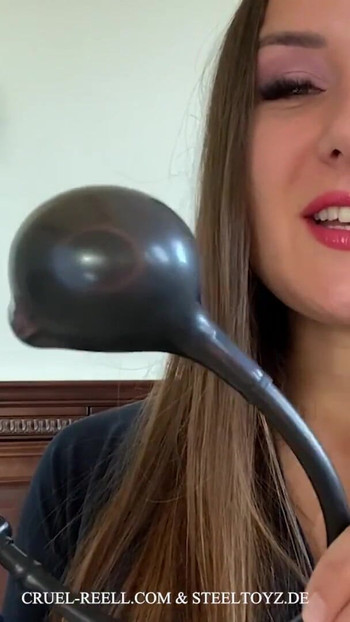 Thrilling moment from "The Inflatable Anal Plug Balloon by Steeltoyz and Cruel Reell"