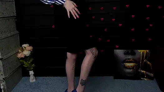 Striptease with Masturbation and Spanking. Doctor Fuck Me