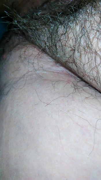 Epic moment from "Extremely hairy pussy  filmed jerking off"