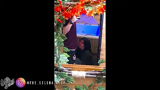 10th Anniversary Jacuzzi Fuck: Mirror Blowjob, Mutual Masturbation & Double Cumshots in the Hot Tub - Selena Vega
