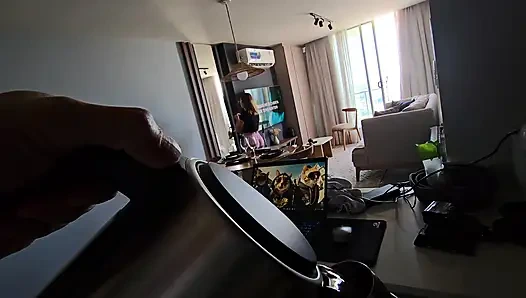 Kocam Ve Ben Kiralık Bir Dairede Eğlendik: Sokak Manzaralı Balkonda Oral Seks Ve Yatak Odasında Seks.