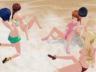 Dia da praia - episódio 2 - pornô hentai