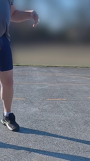 Powerful moment from "Playing basketball on a public court with my cock on display shooting hoops"