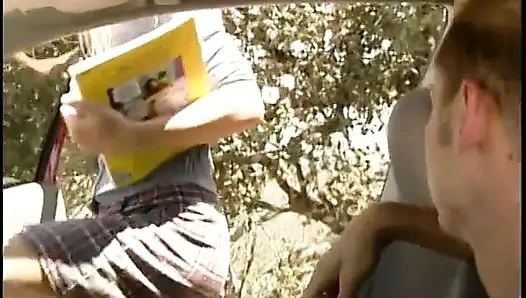 Blond teen gets her wet pussy slammed