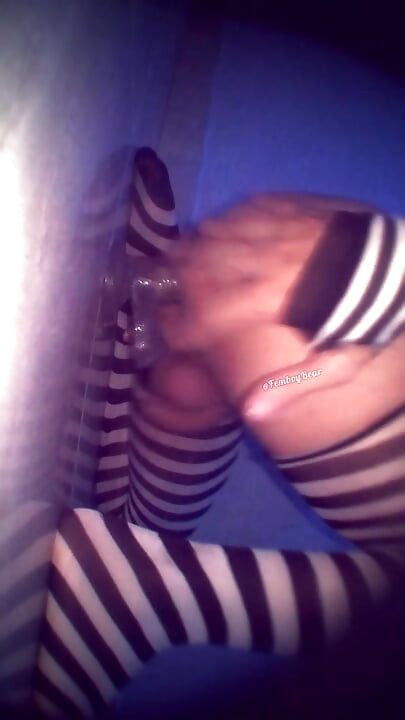 Stretched, creamy femboy hole being fingered and fisted