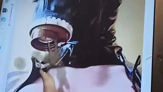 #148 Cum tribute Bianca Beauchamp mask & latex