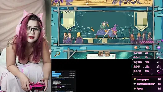 MEINE FANS VERSOHLEN UND FICKEN MEINEN ARSCH, WÄHREND ICH EIN HINTERN-SPIEL AUF STREAM SPIELE