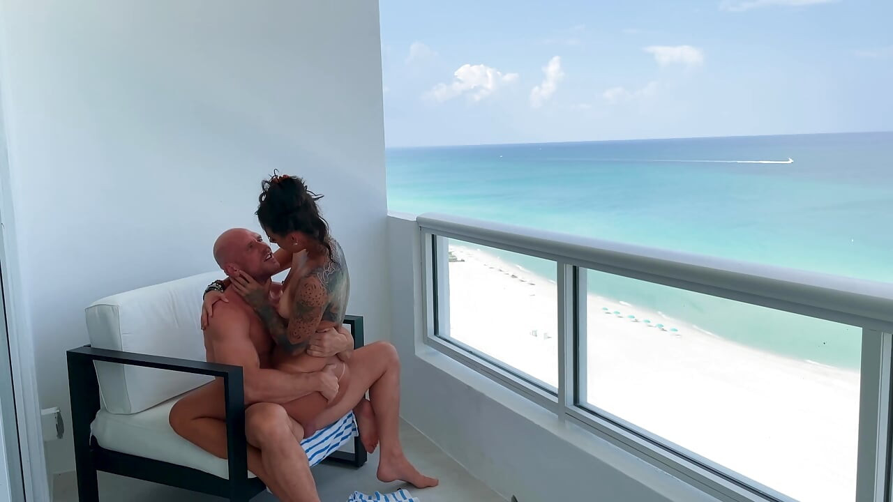Johnny Sins Evelin Balcony Bedroom Hardcore Fuck POV & Wide