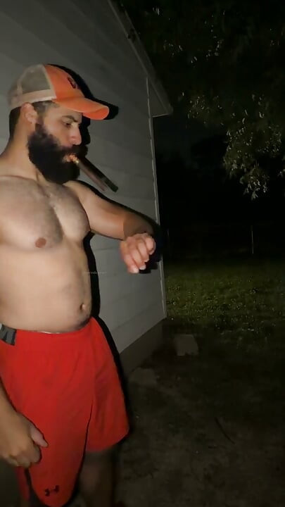 Muscle Cub Cigar and Cum Outdoors