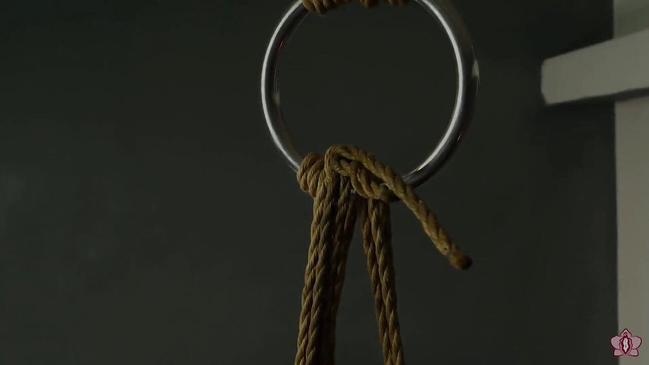 Slave Mila's Pleading Eyes Beg for Mercy as You Put Her Through Relentless Orgasms in Cruel Bondage Suspension