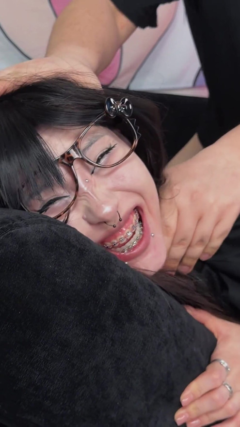 Goth Asian Teen Like Femdom and Rough Facial | Clip 3
