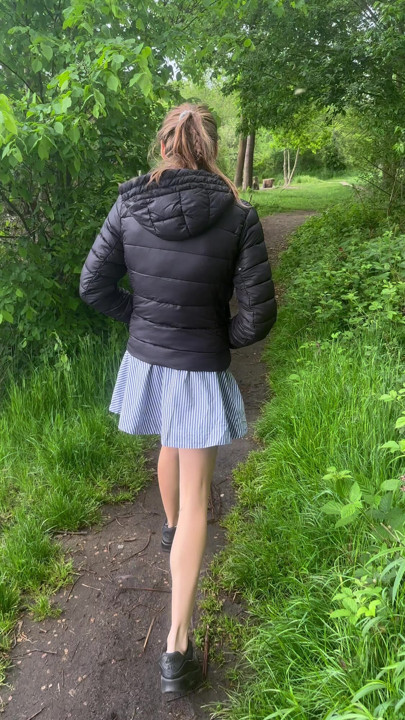 Outdoor young 18+ ready to rambazamba in the forest
