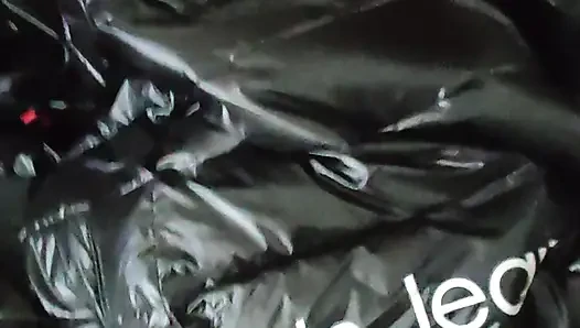 ShinySam1, glänzend, catsuit, reitstiefel ...