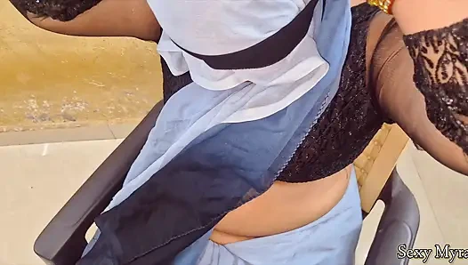 Part 1 - Indian hot Mami suprise blowjob