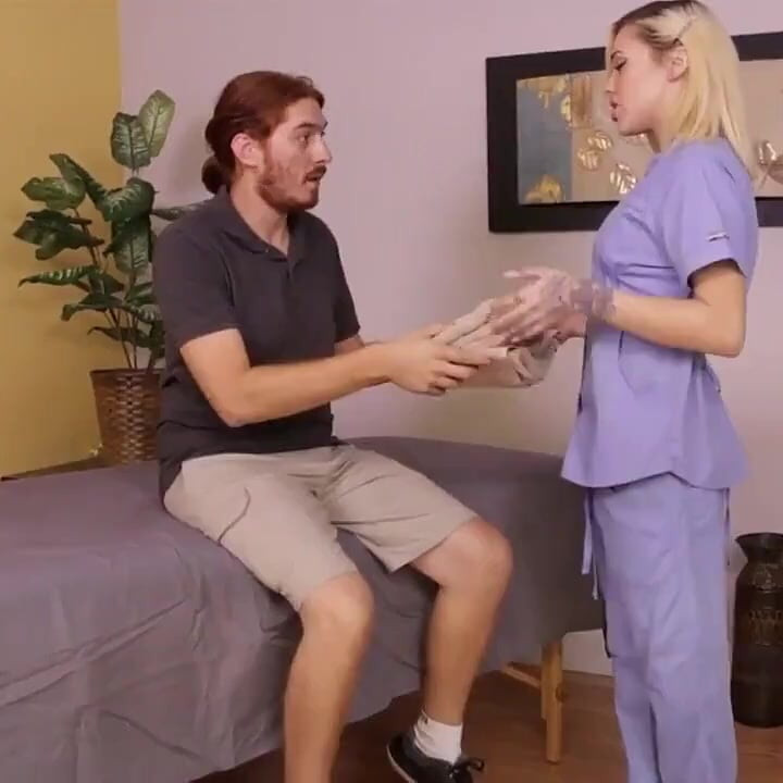 Kimberly Moss Makes Him Pay with a Ruined Orgasm on a Massage Table
