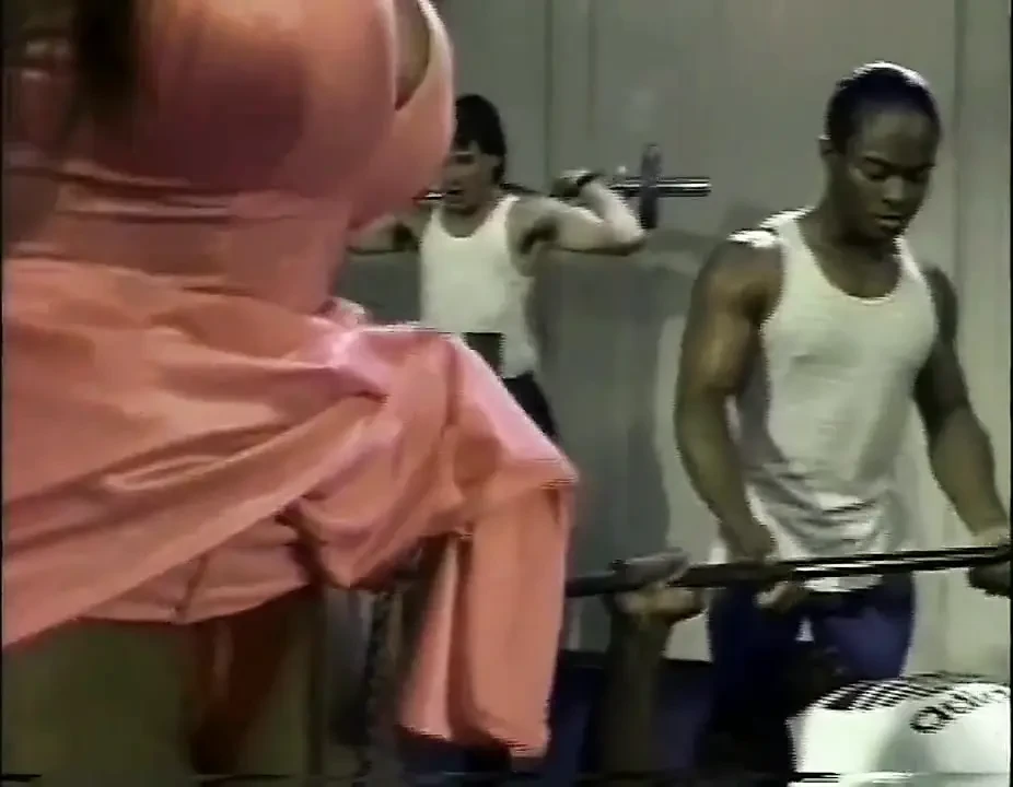 Fantastic Black MILF Fucked in Gym and Cummed on Tits by Many Monster Cocks