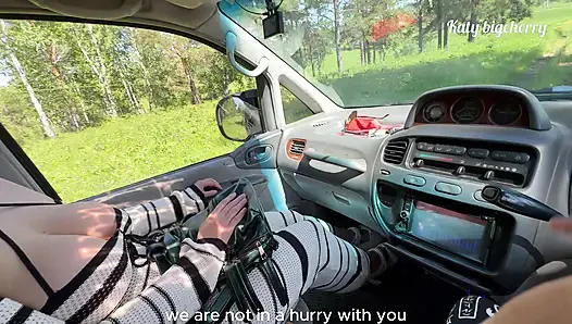 Risky Public Sex With A Hitchhiker In The Middle Of The Forest