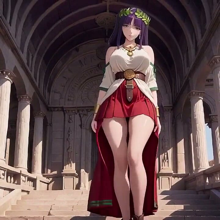 Purple Hairs Roman Holiday! Secrets Under the Red & White Robes